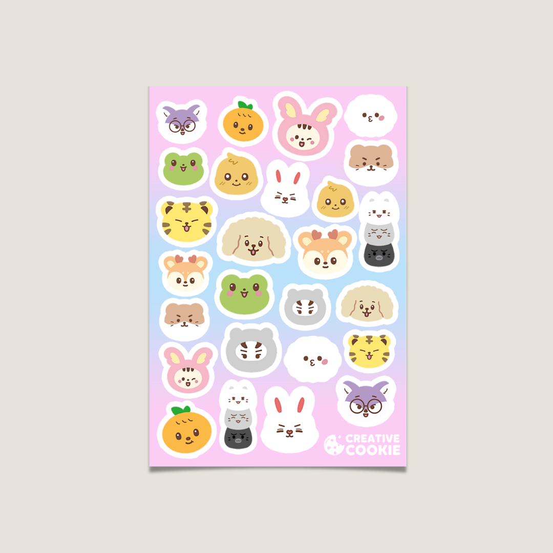 Miniteen Vinyl Sticker Sheet