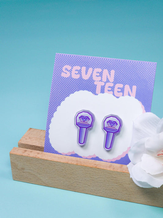 Seventeen Tiny Lightstick Acrylic Earring