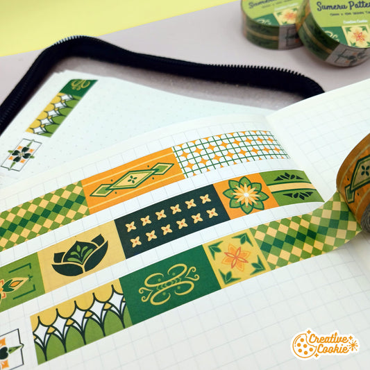 CLEARANCE SALE Genshin Sumeru Patterns Washi Tape | Deco Bujo Planner | Creative Cookie