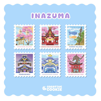 Genshin Impact Stamp Die-Cut Stickers