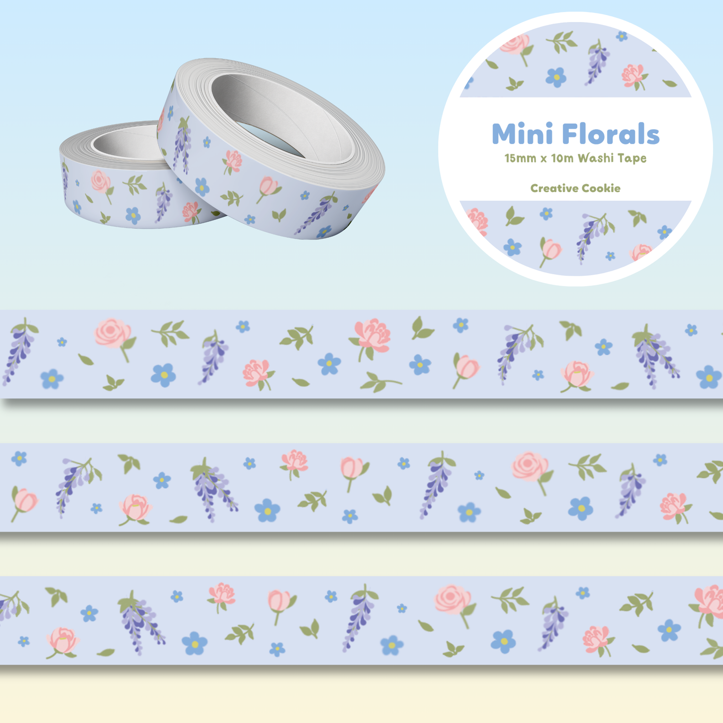 Mini Florals Washi Tape