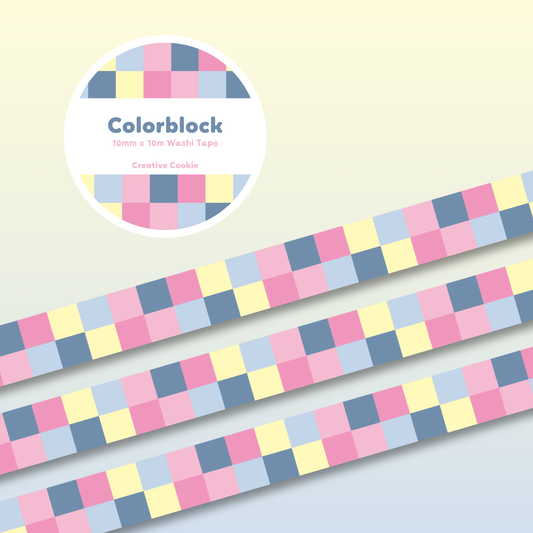 Color Block B Washi Tape