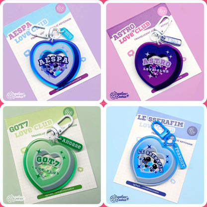 Kpop Love Club Acrylic Keychain