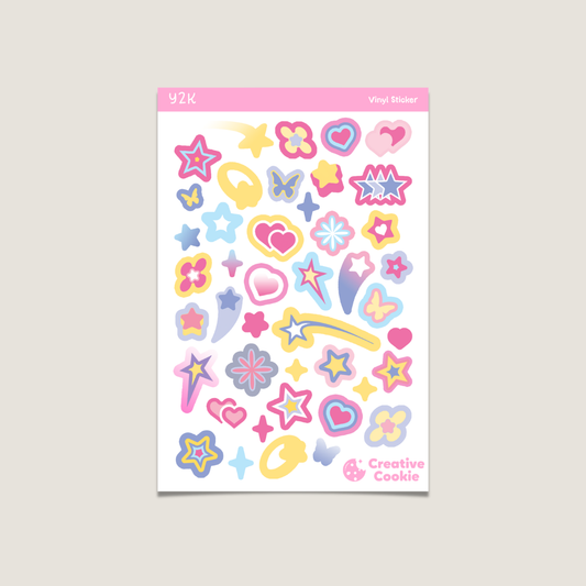 Y2K Vinyl Sticker Sheet