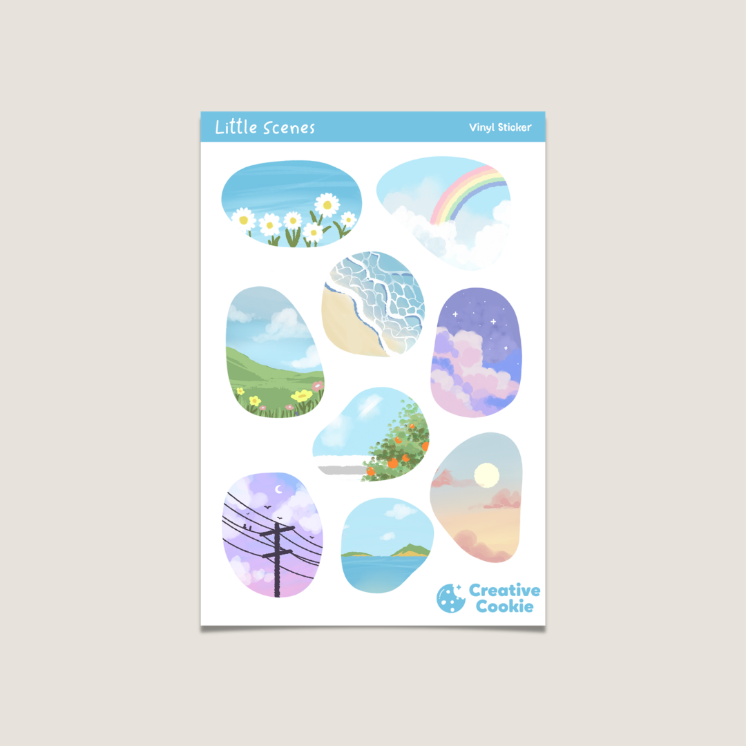 Little Scenes Vinyl Sticker Sheet