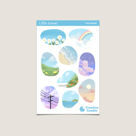 Little Scenes Vinyl Sticker Sheet
