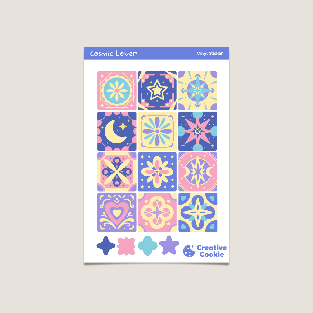 Cosmic Lover Vinyl Sticker Sheet