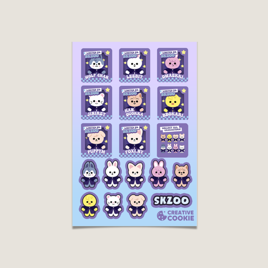 Skzoo Magic School Vinyl Sticker Sheet