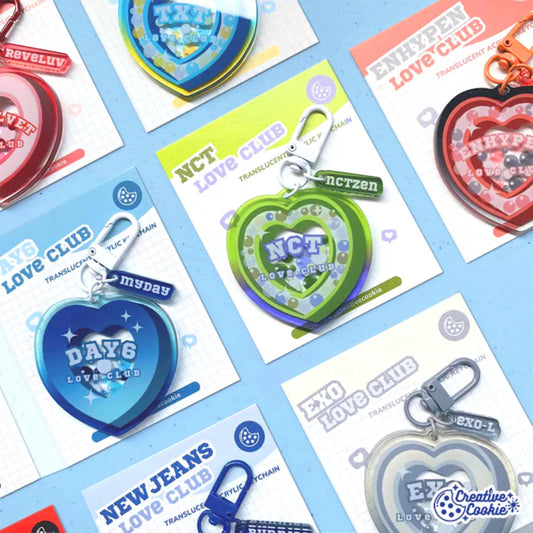 Kpop Love Club Acrylic Keychain