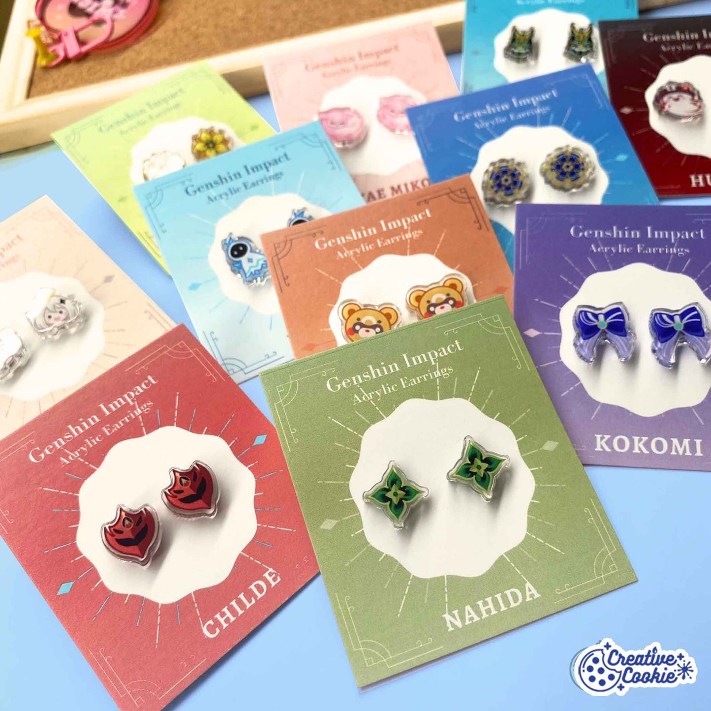 Genshin Impact Acrylic Earrings Part 1