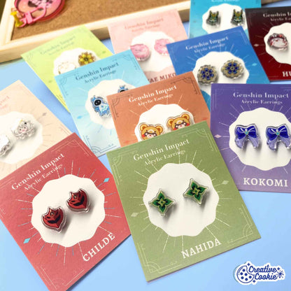 Genshin Impact Acrylic Earrings Part 1
