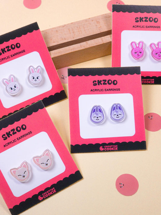 Stray Kids Skzoo Tiny Acrylic Earrings
