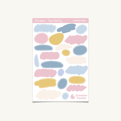 Strokes Writable Sticker Sheet
