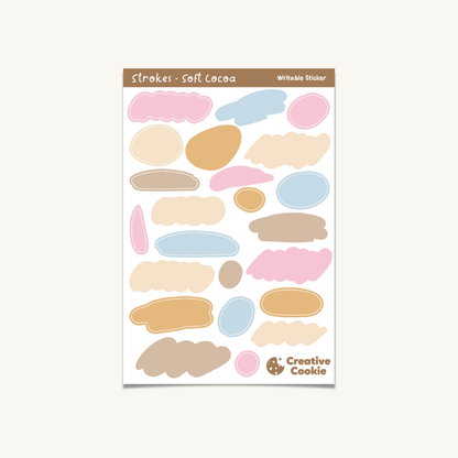 Strokes Writable Sticker Sheet