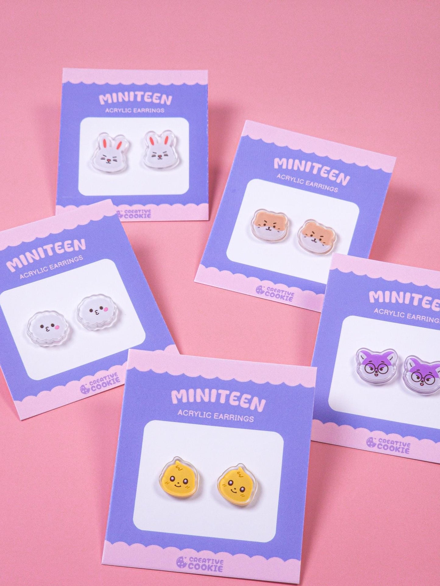 Seventeen Miniteen Acrylic Earrings