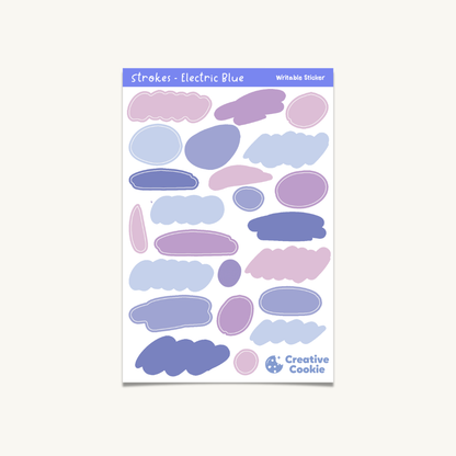 Strokes Writable Sticker Sheet