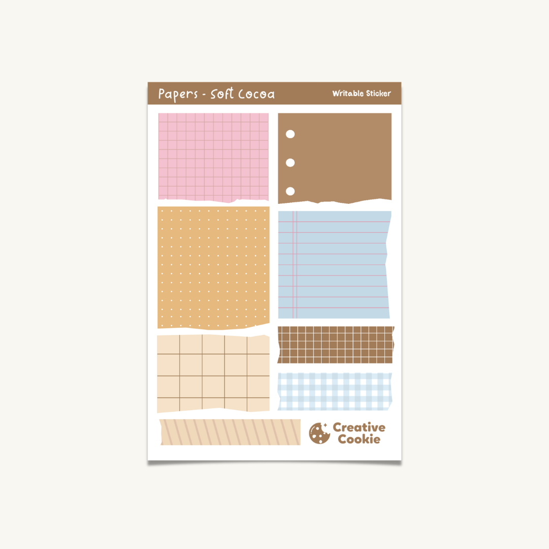 Papers Writable Sticker Sheet