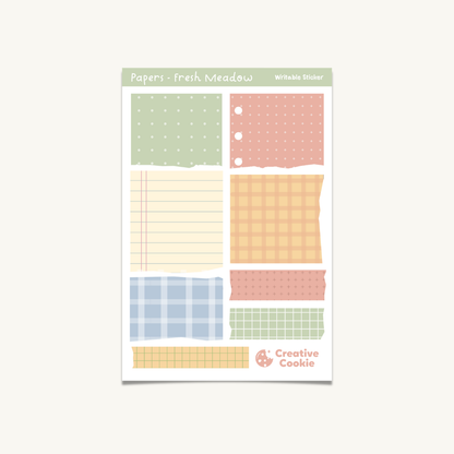 Papers Writable Sticker Sheet
