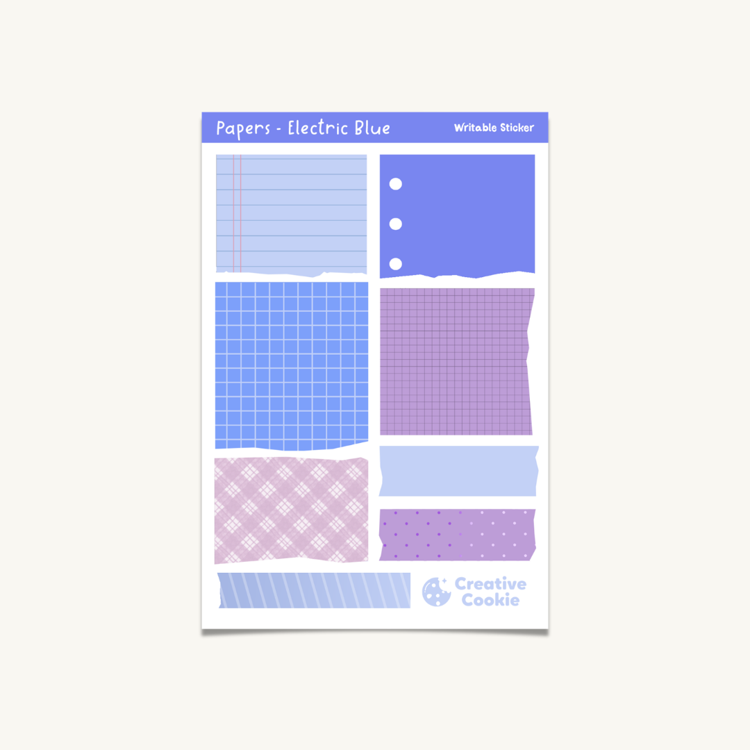 Papers Writable Sticker Sheet