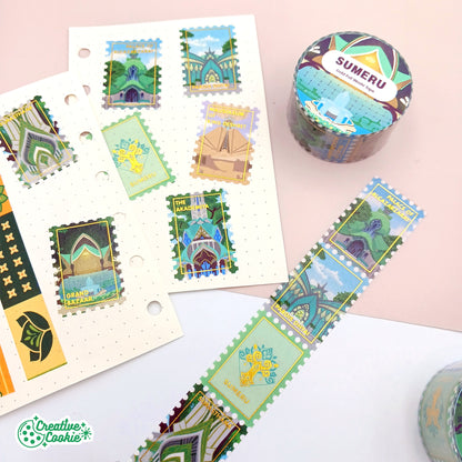 Genshin Impact Sumeru Stamp Gold Foil Washi Tape