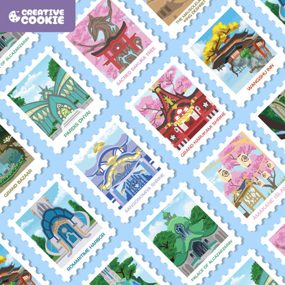 Genshin Impact Stamp Die-Cut Stickers