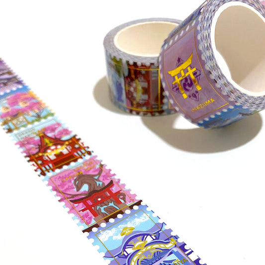 Genshin Impact Inazuma Stamp Gold Foil Washi Tape