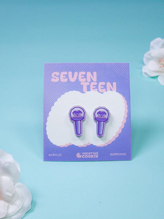 Seventeen Tiny Lightstick Acrylic Earring