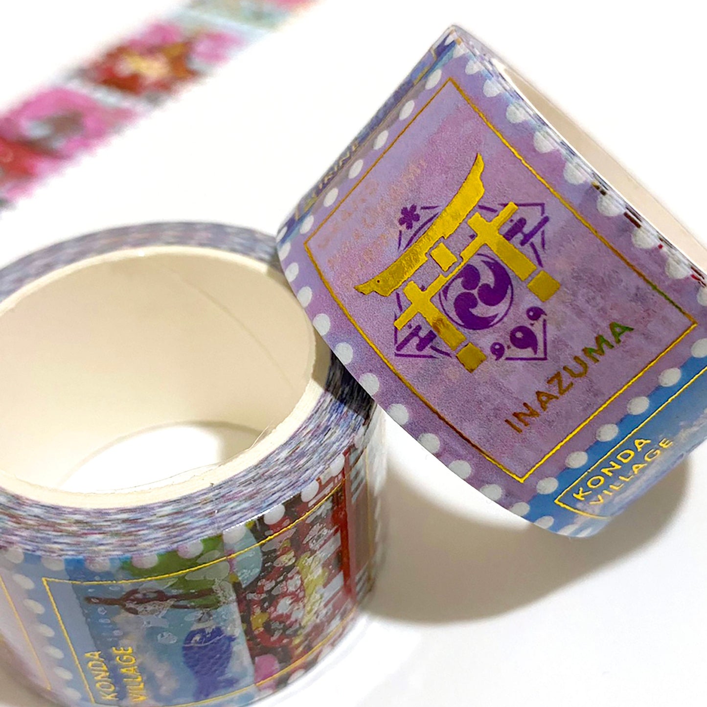 Genshin Impact Inazuma Stamp Gold Foil Washi Tape
