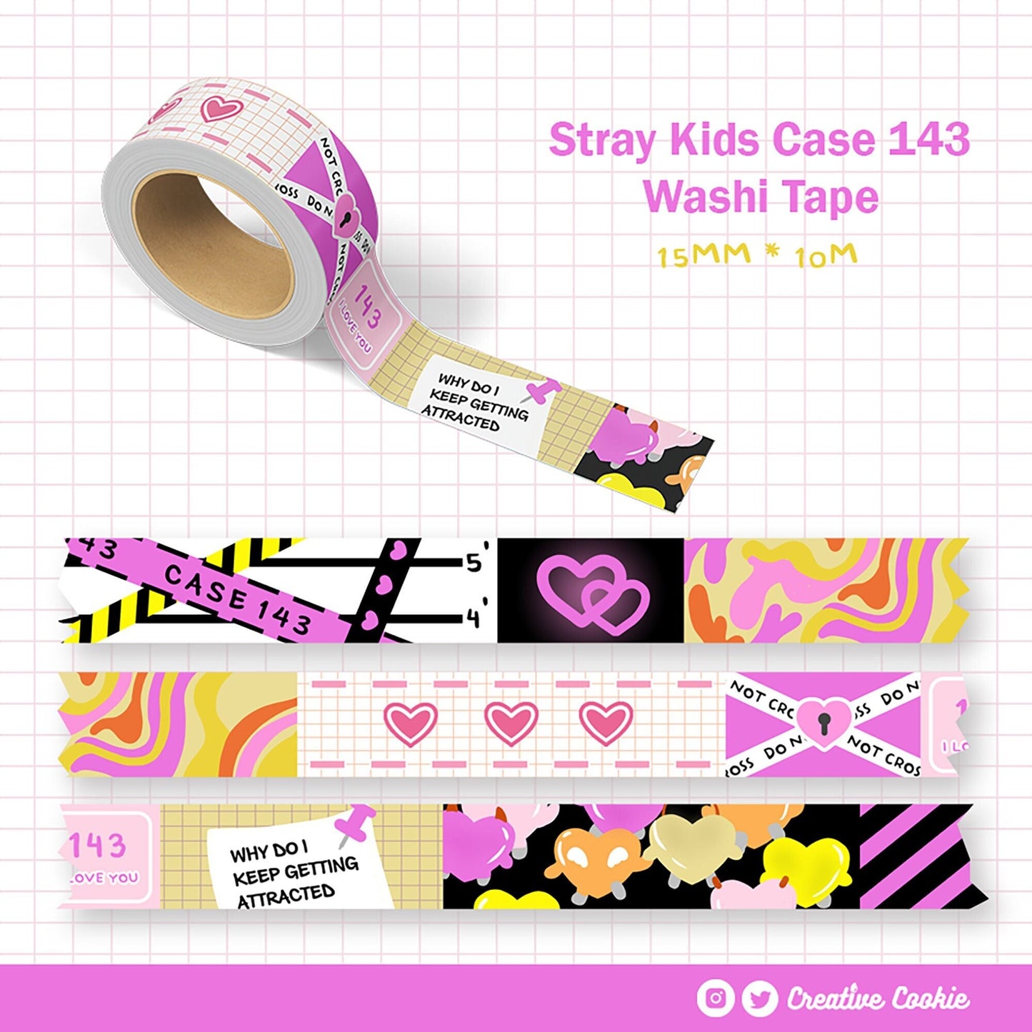 Stray Kids Case 143 Washi Tape