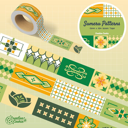 Genshin Sumeru Patterns Washi Tape