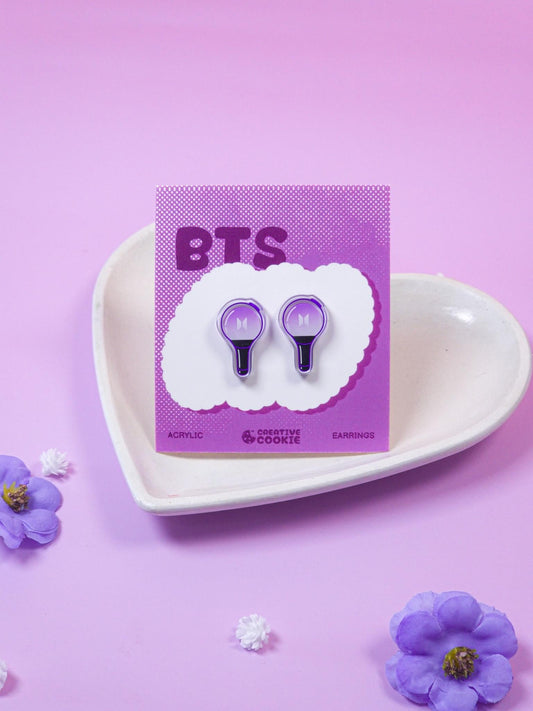 BTS Tiny Lightstick Acrylic Earring