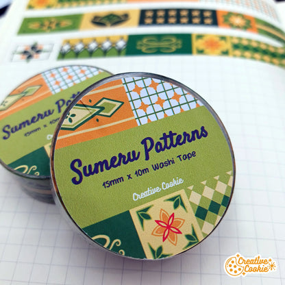 Genshin Sumeru Patterns Washi Tape