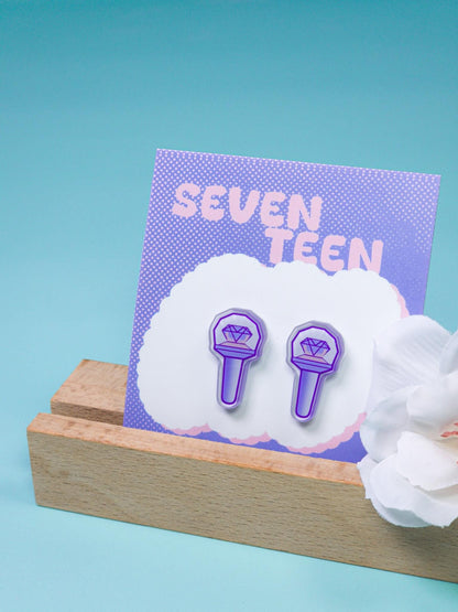 Seventeen Tiny Lightstick Acrylic Earring