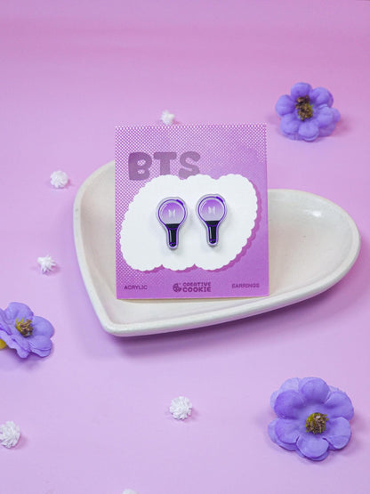 BTS Tiny Lightstick Acrylic Earring