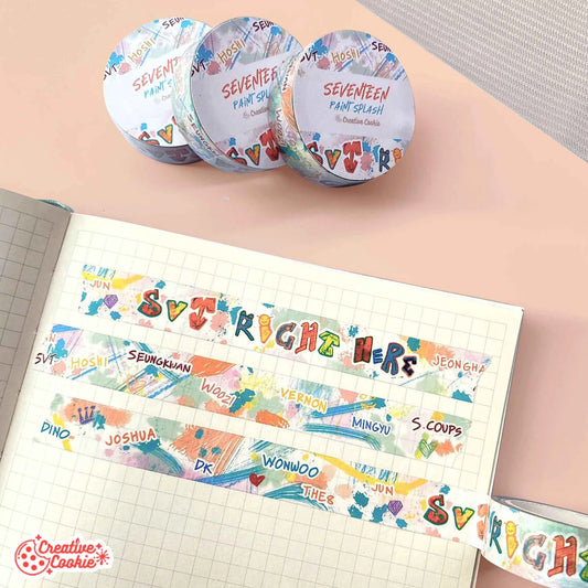 Seventeen Paint Splash Washi Tape
