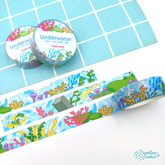 Genshin Fontaine Underwater Washi Tape