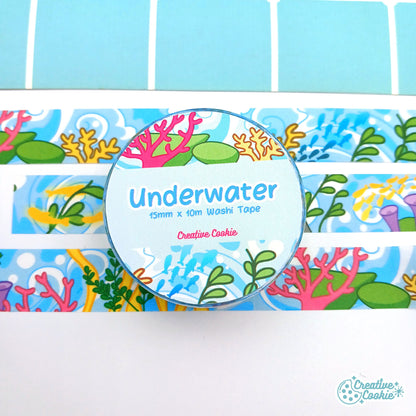 Genshin Fontaine Underwater Washi Tape