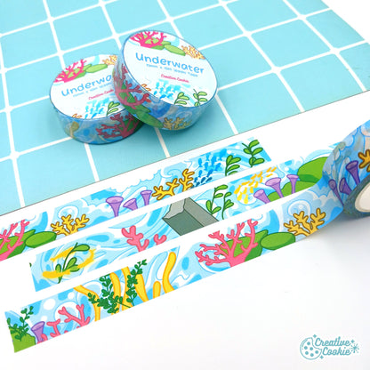 Genshin Fontaine Underwater Washi Tape