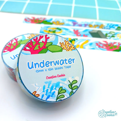 Genshin Fontaine Underwater Washi Tape