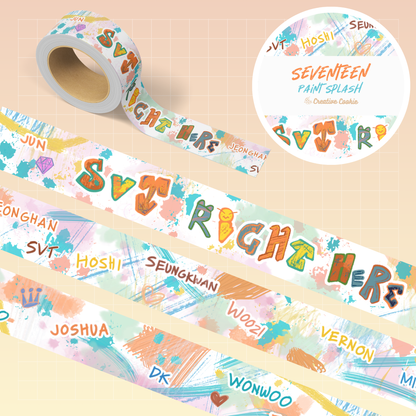 Seventeen Paint Splash Washi Tape